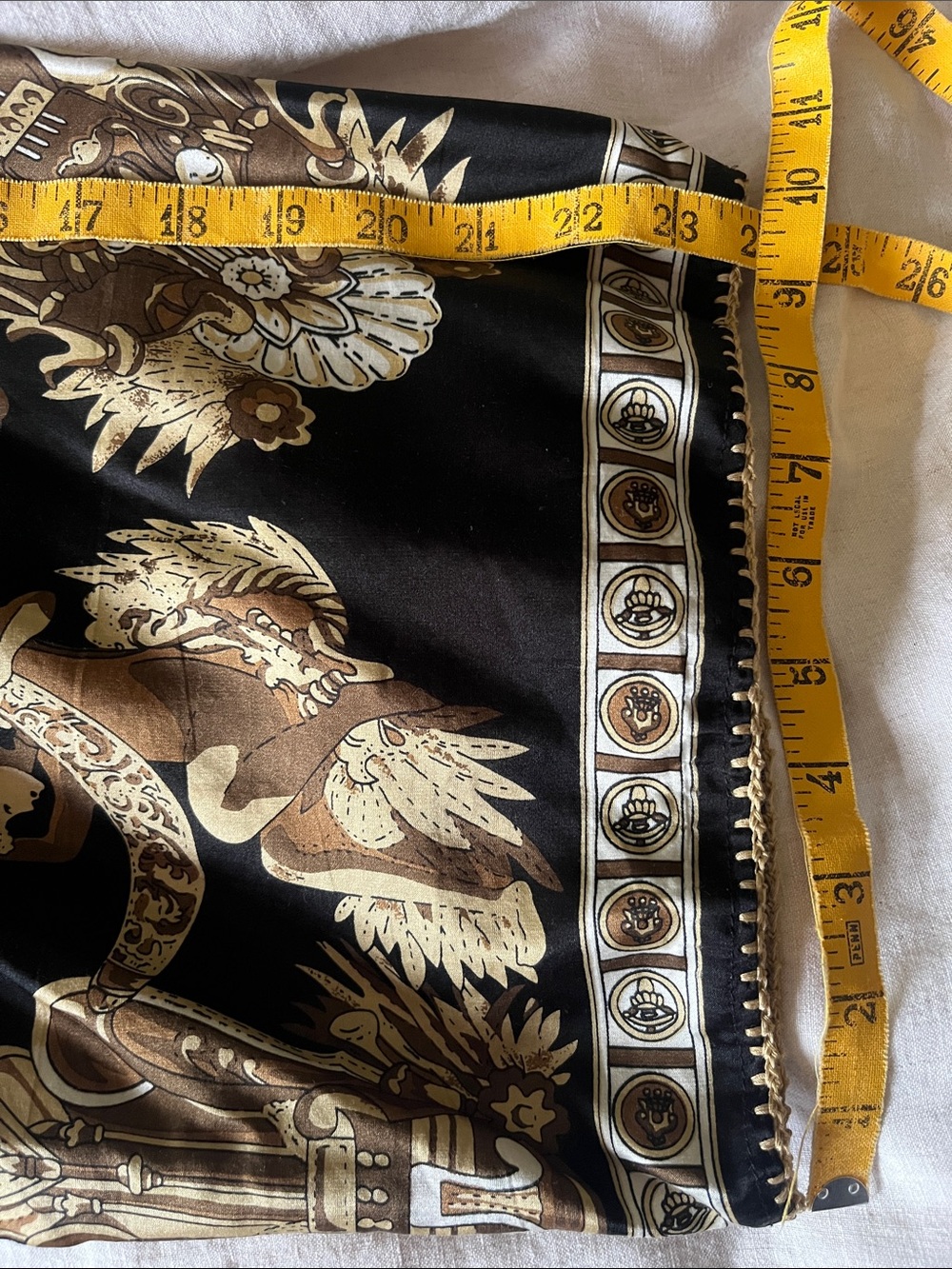 Chasing Unicorns ⚜️🖤⚜️ Silk Kimono Sleeve Mini Dress sz S {different print} - Picture 12 of 16
